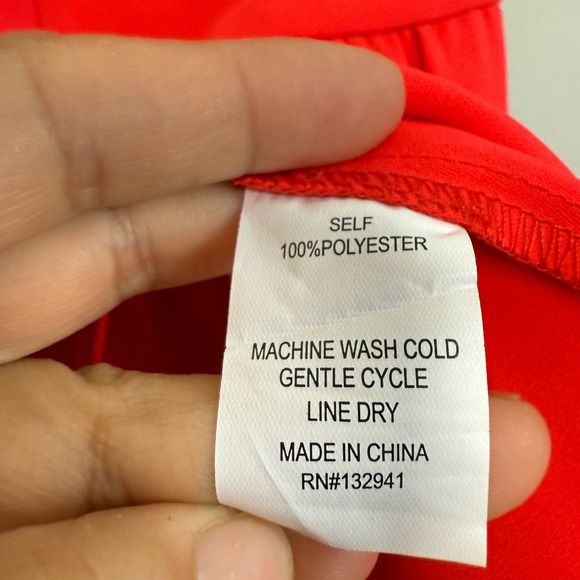 Amanda Uprichard Sleeveless Rylee Peplum Red Top size M - Picture 5 of 8